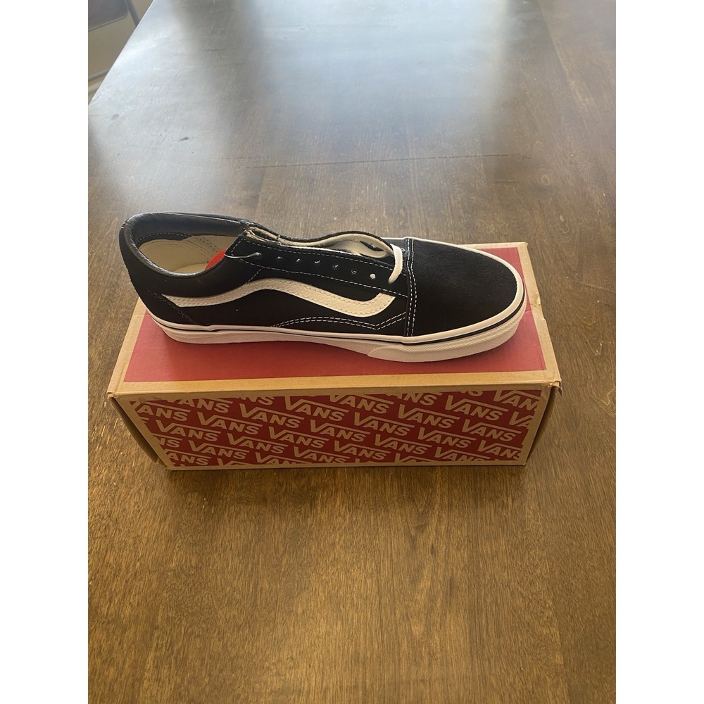 Vans Old Skool Black White Sneakers Mens 7.5 Womens 9 VN000D3HY28 - Picture 3 of 5